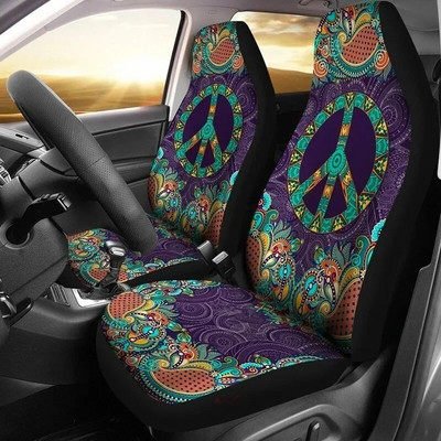 Mandala kuld, kate, hipi spirituaalne, tarvikud, auto, lillelised, istmekatted, kingitus talle päikesetrükk 2tk