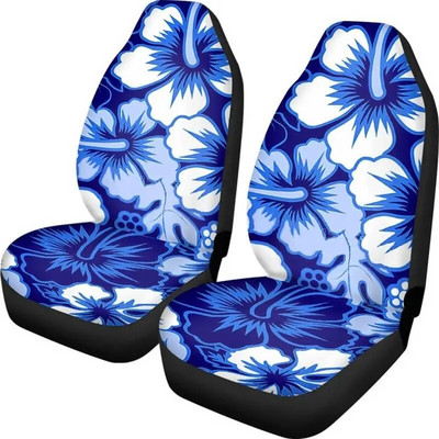 Punaste Hawaii lilleliste lilledega autoistme kattekomplekt, 2 tk, kõrge veniv ja vastupidav auto esiistmepadi naistele, meestele, sõiduk