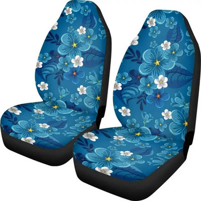 Punaste Hawaii lilleliste lilledega autoistme kattekomplekt, 2 tk, kõrge veniv ja vastupidav auto esiistmepadi naistele, meestele, sõiduk