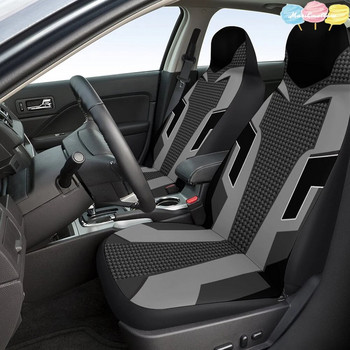 Καλύμματα καθισμάτων αυτοκινήτου Καλύμματα μπροστινών καθισμάτων Πολυεστερικά αυτοκίνητα Εσωτερικά αξεσουάρ γενικής χρήσης για προστατευτικό καθισμάτων αυτοκινήτου, φορτηγού, SUV ή βαν