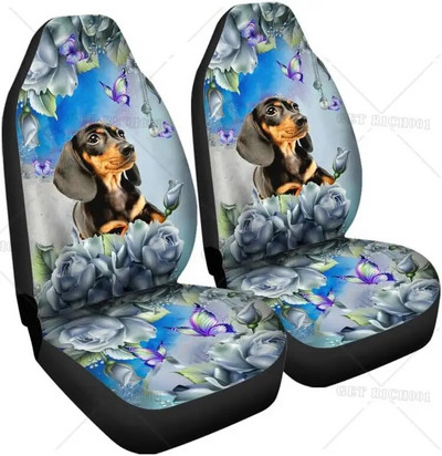 Karikatūra Taksis Drukāt Automašīnu sēdekļu pārvalku komplekti, Auto aksesuāri Salona dekors 2Gb Aizsargi auto kravas SUV Cartoon