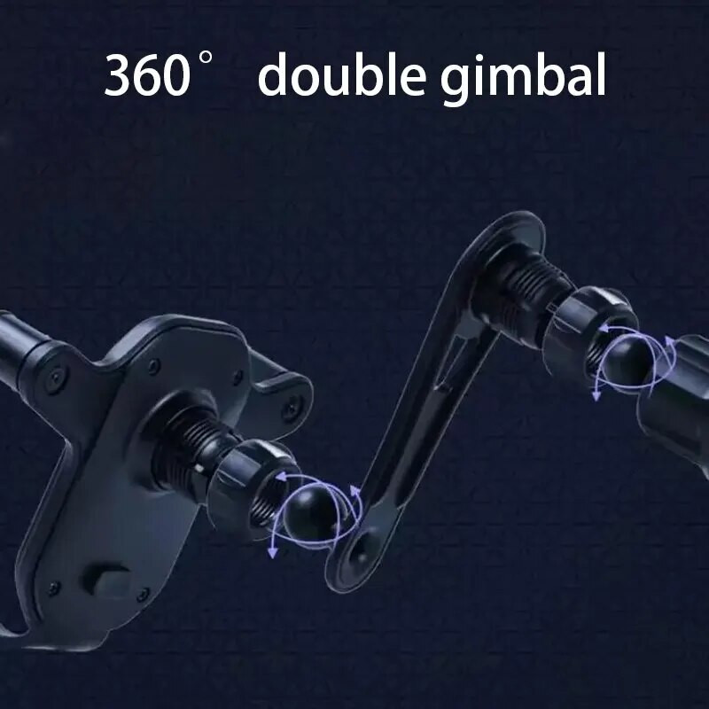 Air Vent automašīnas tālruņa turētājs Gravitācijas bloķēšanas tālruņa stiprinājums 360 grādu elastīgi regulējams universāls automātiskais tālruņa statīvs 4-7 collām