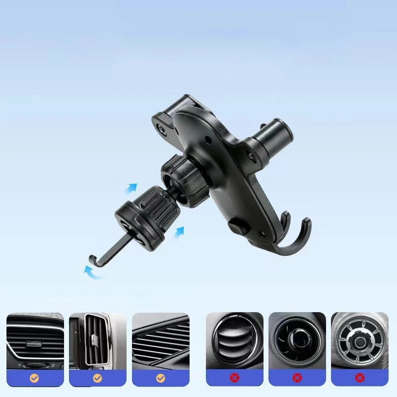 Universāls automašīnas tālruņa turētājs Gravity mobilais statīvs GPS atbalsta automātiskais gaisa ventilācijas stiprinājums iPhone 14 13 12 11 Pro Max Xr Xiaomi Samsung