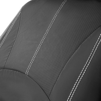 Комплект калъфи за автомобилни седалки Дишаща PU кожена възглавница за автомобилни седалки Пълно съраунд покритие за кола Пълна защитна подложка Подходяща за 5-местен автомобил