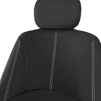 Σετ κάλυμμα καθίσματος αυτοκινήτου Αναπνεύσιμο PU δερμάτινο μαξιλάρι καθίσματος οχήματος Πλήρες κάλυμμα Surround για Πλήρες προστατευτικό μαξιλαράκι αυτοκινήτου Fit Auto 5 θέσεων