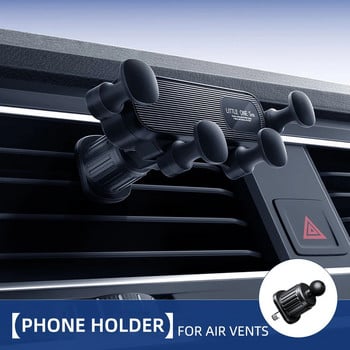 Gravity Car Phone Holder for 4.7-7 inch Mobile Phone Car Air Vent Стойка за телефон Универсална удароустойчива GPS щипка Стойка за смартфон