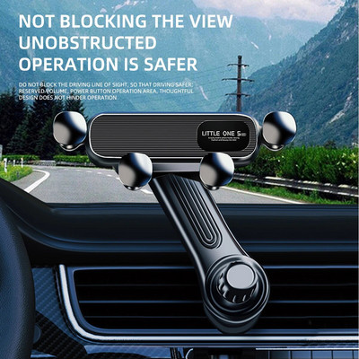 Gravity autotelefoni hoidik 4,7-7-tollise mobiiltelefoni auto õhuventiiliga telefonikinnitus Universaalne põrutuskindel GPS-klambriga nutitelefoni alus