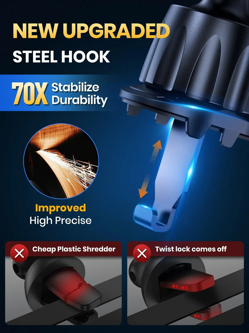 Θήκη τηλεφώνου αυτοκινήτου Βάση κινητού τηλεφώνου Βάση τηλεφώνου Handsfree αυτοκινήτου για αεραγωγούς παρμπρίζ ταμπλό