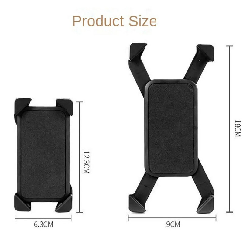 Universāls velosipēda tālruņa turētājs 360° skata velosipēda tālruņa turētājs 3,5–7 collu mobilā tālruņa statīvs triecienizturīgs kronšteins GPS klipsim