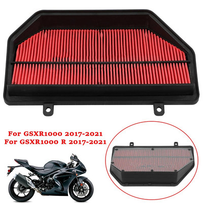 За Suzuki GSXR1000 GSX-R1000 GSXR 1000R 2017-2021 Мотоциклет Резервен въздушен филтър Почистващ елемент GSX-R1000 Въздушен филтър