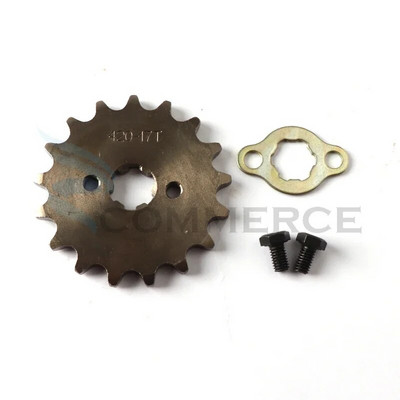 420# 17mm 10 11 12 13 14 15 16 17 18 19T Zobu priekšējais dzinēja zobrats Dirt Pit Monkey Dax Bike Go Kart ATV kvadraciklam