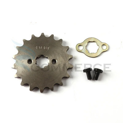 420# 17mm 10 11 12 13 14 15 16 17 18 19T Zobu priekšējais dzinēja zobrats Dirt Pit Monkey Dax Bike Go Kart ATV kvadraciklam