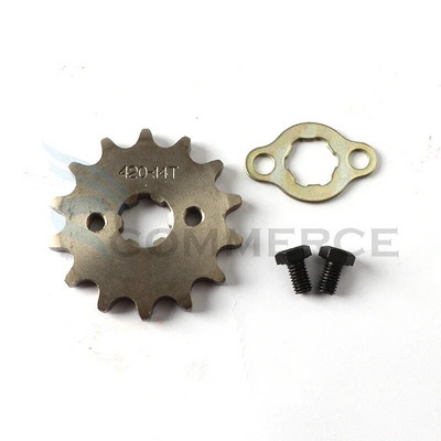 420# 17mm 10 11 12 13 14 15 16 17 18 19T Zobu priekšējais dzinēja zobrats Dirt Pit Monkey Dax Bike Go Kart ATV kvadraciklam