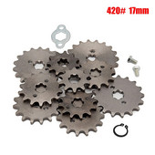 420# 17mm 10 11 12 13 14 15 16 17 18 19T Zobu priekšējais dzinēja zobrats Dirt Pit Monkey Dax Bike Go Kart ATV kvadraciklam