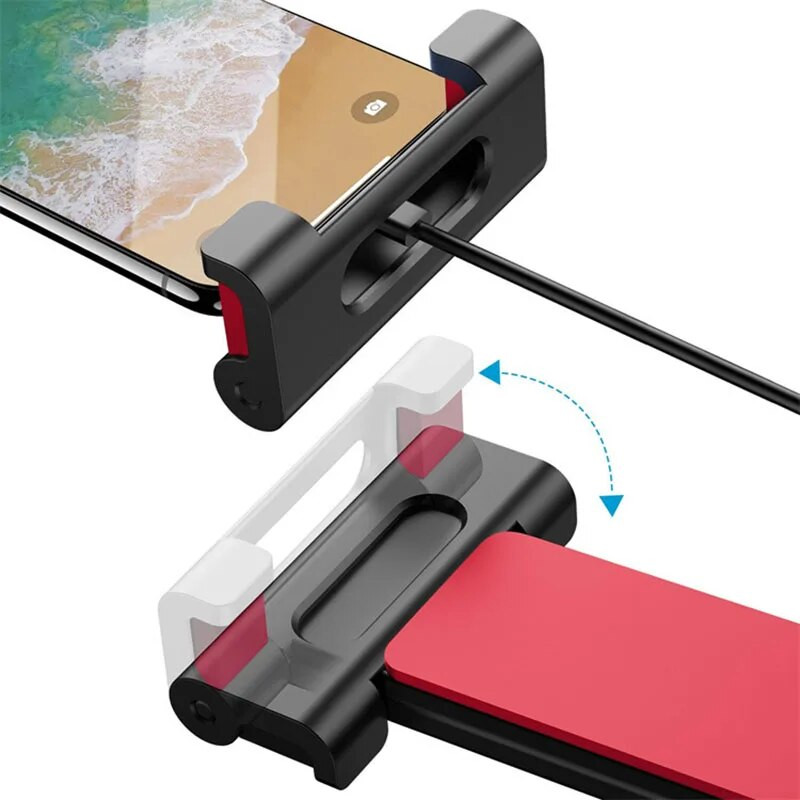Teleskopiskais automašīnas aizmugurējā spilvena tālruņa turētājs planšetdatora statīva sēdekļa aizmugurējā galvas balsta stiprinājuma kronšteins tālruņa planšetdatoram 4–11 collu