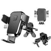 Universāls automašīnas tālruņa turētājs gaisa ventilācijas klips Universāls mobilā tālruņa GPS statīva atbalsts automašīnas stiprinājuma regulējamajā automātiskajā kronšteinā