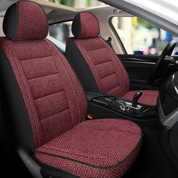All Inclusive Κάλυμμα καθίσματος αυτοκινήτου πολυτελείας λινό ύφασμα αντιολισθητικό και αναπνεύσιμο αυτόματο μπροστινό μαξιλάρι μονού καθίσματος Four Seasons Universal