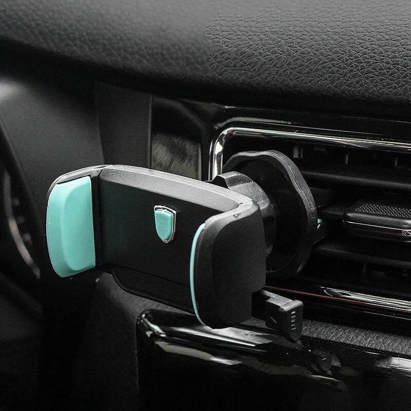 Automašīnas tālruņa turētājs Automātiskā gaisa izvada stiprinājuma klips 360 regulējams automašīnas aksesuāri Universāls mobilais turētājs automašīnas stiprinājuma tālruņa atbalsts