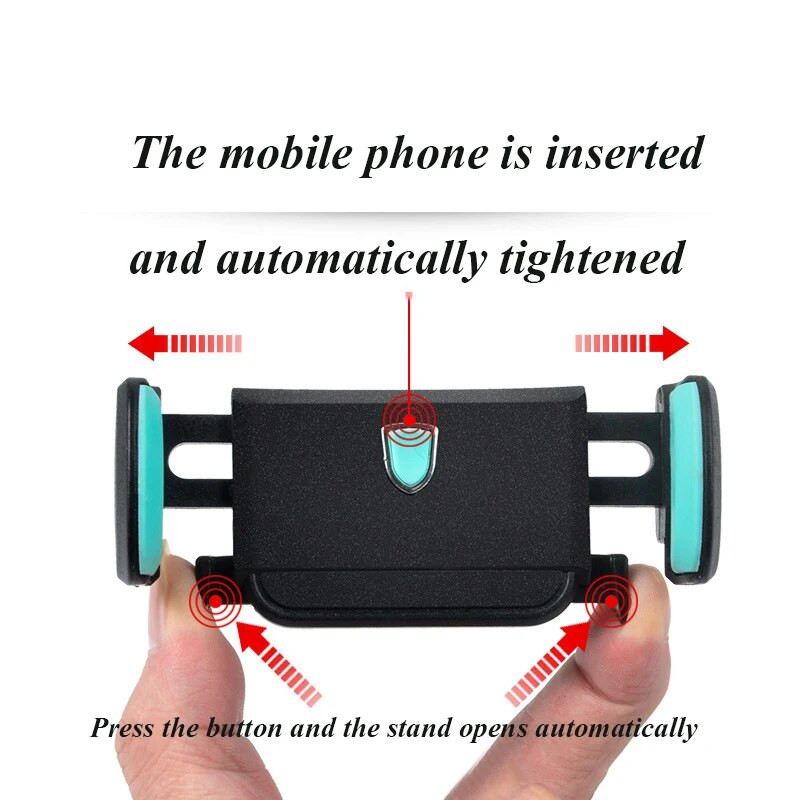 Automašīnas tālruņa turētājs Automātiskā gaisa izvada stiprinājuma klips 360 regulējams automašīnas aksesuāri Universāls mobilais turētājs automašīnas stiprinājuma tālruņa atbalsts