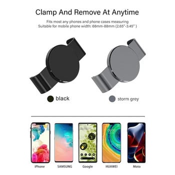 Метална скоба за телефон за магнитни стойки за кола Щипка за мобилен телефон за магнитен държач за кола Съвместим с iPhone Samsung Смартфони Xiaomi