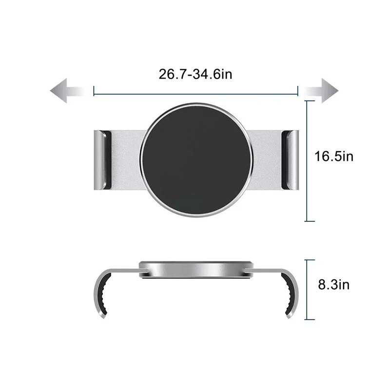Metāla tālruņa skava magnētiskajam automašīnas stiprinājumam Mobilā tālruņa klipsis magnētiskajam automašīnas turētājam, savietojams ar iPhone Samsung Xiaomi viedtālruņiem