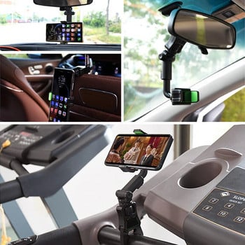 Βάση βάσης τηλεφώνου αυτοκινήτου Στήριγμα καθρέφτη οπισθοπορείας Πολυλειτουργική Universal Multifunctional θήκη κινητού τηλεφώνου αυτοκινήτου Κινητό τηλέφωνο αυτοκινήτου Υποστήριξη GPS