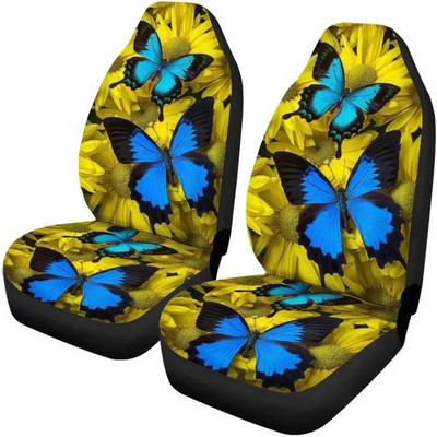 Blue Butterfly Retro autoistmekatted ainult naiste esiistmele 2 tk universaalsed automaatsed esiistmed, mis sobivad automaasturi sedaani jaoks