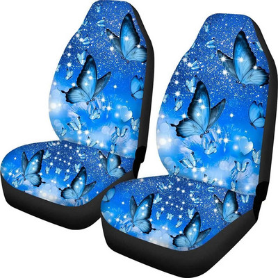 Blue Butterfly Retro autoistmekatted ainult naiste esiistmele 2 tk universaalsed automaatsed esiistmed, mis sobivad automaasturi sedaani jaoks