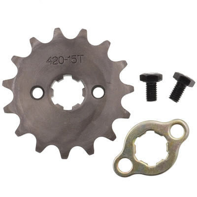 Esimootor 420# 17mm 20mm 10T 11T 12T 13T 14T 15T 16T 17T 18T 19T hammasketi ketiratas koos kinnitusplaadi lukustamisega