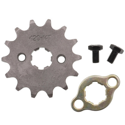 Esimootor 420# 17mm 20mm 10T 11T 12T 13T 14T 15T 16T 17T 18T 19T hammasketi ketiratas koos kinnitusplaadi lukustamisega