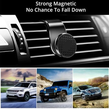 Εξόδου αέρα Μαγνητική θήκη κινητού τηλεφώνου Περιστρεφόμενη 360 Magnet Car Navigator Στήριγμα από κράμα αλουμινίου Κοστούμι για όλα τα μοντέλα αυτοκινήτων εργαλείων