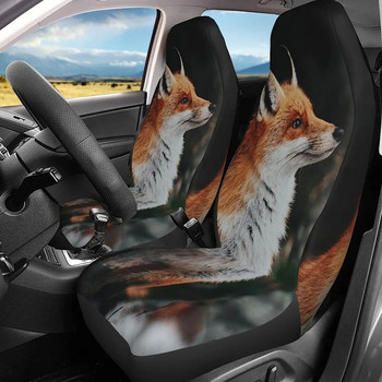 Калъфи за предни седалки на автомобил Red Fox 2 бр. Калъфи за автоматични седалки Само за предни седалки Протектори за кофа за седалки на превозни средства, подходящи за повечето автомобили SUV