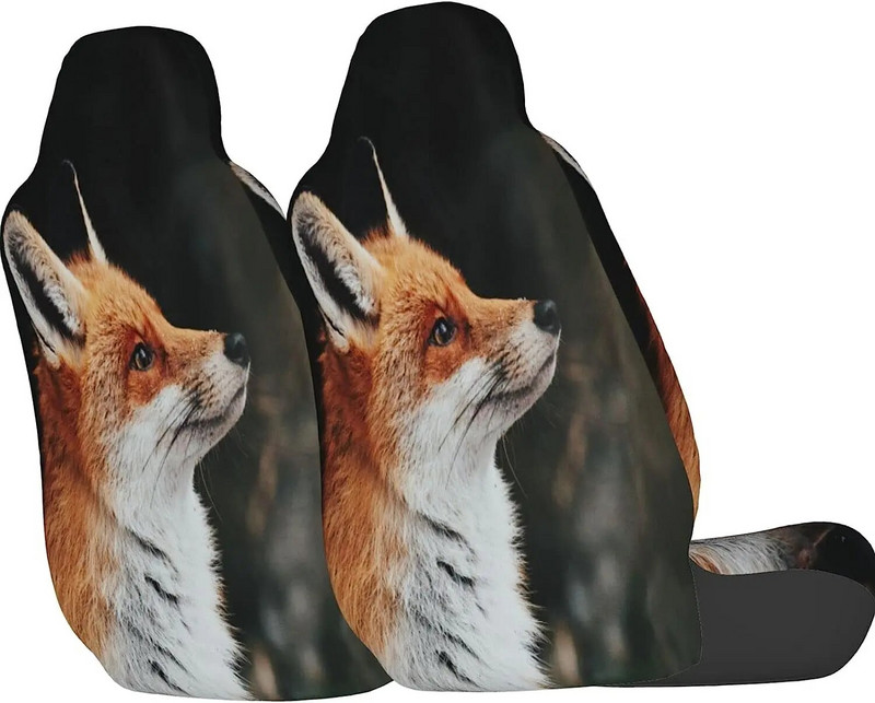 Καλύμματα μπροστινών καθισμάτων αυτοκινήτου Red Fox 2 τμχ Καλύμματα αυτομάτων καθισμάτων μπροστινά καθίσματα Μόνο προστατευτικά καθισμάτων με κάδο οχήματος Κατάλληλα για τα περισσότερα SUV αυτοκινήτων