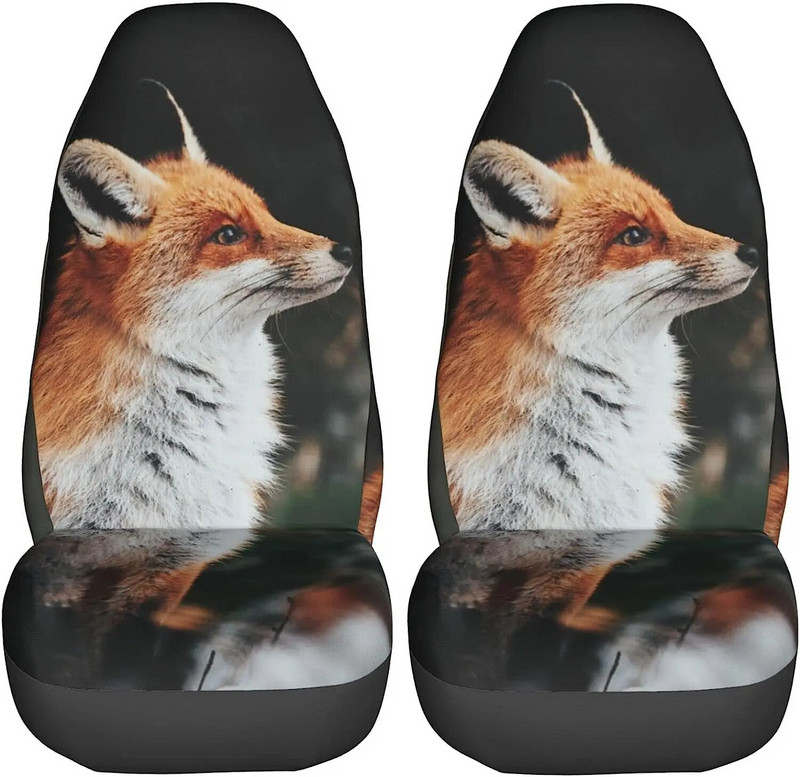 Καλύμματα μπροστινών καθισμάτων αυτοκινήτου Red Fox 2 τμχ Καλύμματα αυτομάτων καθισμάτων μπροστινά καθίσματα Μόνο προστατευτικά καθισμάτων με κάδο οχήματος Κατάλληλα για τα περισσότερα SUV αυτοκινήτων