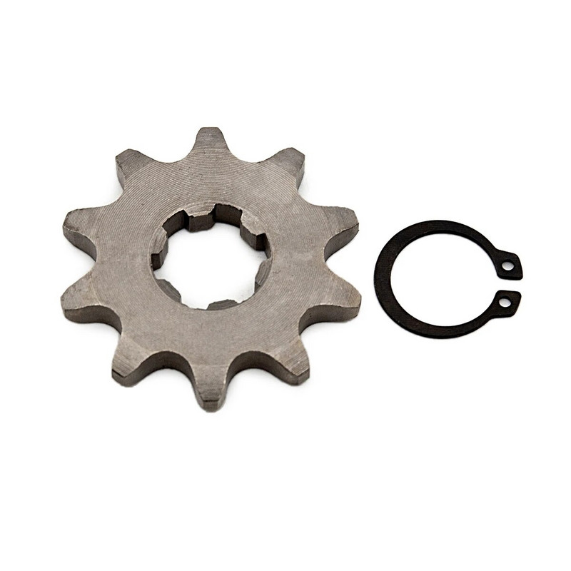 420 10T 11T 12T 13T 14T 15T 16T 17T 18T 19T zobs 17mm ID priekšējais dzinēja zobrats motocikla daļai