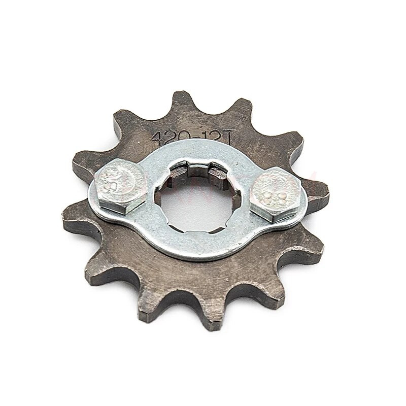 420 10T 11T 12T 13T 14T 15T 16T 17T 18T 19T zobs 17mm ID priekšējais dzinēja zobrats motocikla daļai