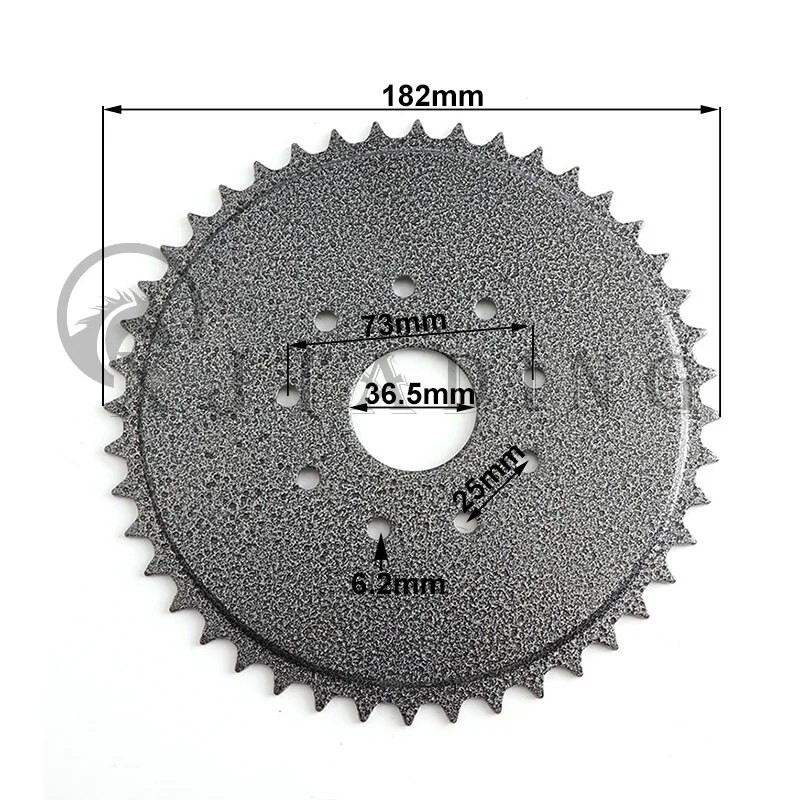 415 ķēde, 44T zobs