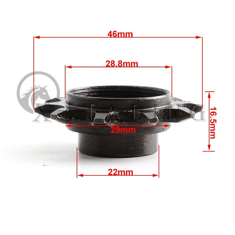 415 ķēde, 44T zobs