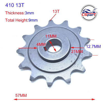 8 9 11 13 Tooth 8T 9T 11T 13T Sprocket 410 420 Electric Bike Motor MY1016Z Unitemotor MY1018 Scooter