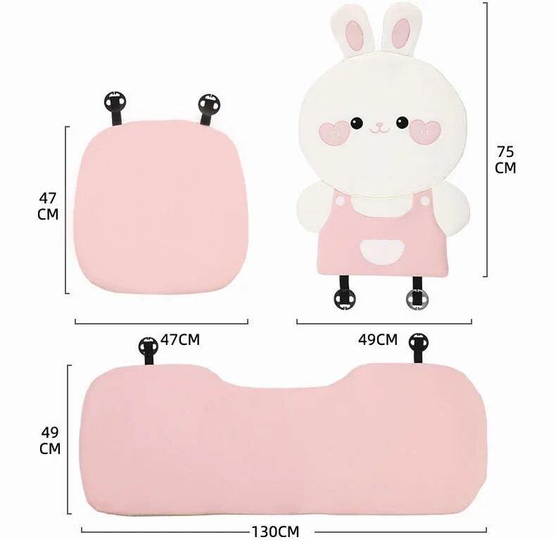 Novi 3D medvjed crtani jastuk za autosjedalicu Udobna prozračna navlaka za jastuk za autosjedalicu Uređenje interijera Dodaci za automobil