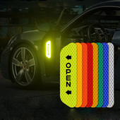 Atstarojoša automašīnas durvju uzlīme drošības atvēršanas brīdinājuma atstarotāja lentes uzlīme Automašīnu aksesuāri ārējais iekšējais atstarotājs
