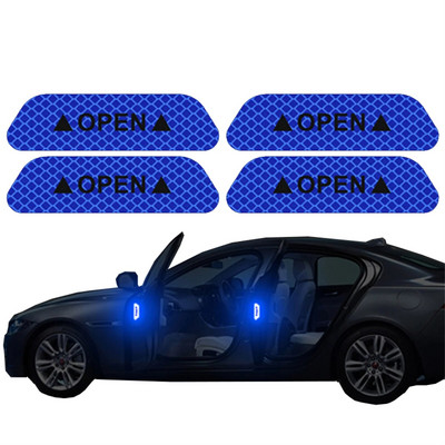 Atstarojoša automašīnas durvju uzlīme drošības atvēršanas brīdinājuma atstarotāja lentes uzlīme Automašīnu aksesuāri ārējais iekšējais atstarotājs