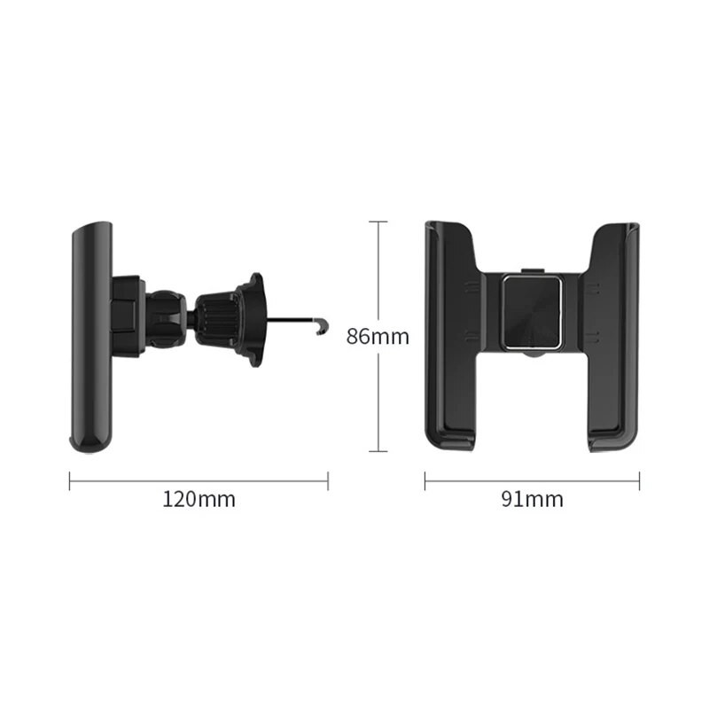 Automašīnas tālruņa turētājs 360 rotācijas statīvs mobilajam tālrunim universālā gravitācijas auto tālruņa turētājs automašīnā gaisa ventilācijas klipa stiprinājuma GPS atbalsts