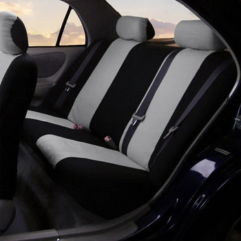 Sports Universal Πολυεστερικό Σετ κάλυμμα καθίσματος αυτοκινήτου Fit Most Car Απλό ύφασμα δίχρωμο κομψό αξεσουάρ αυτοκινήτου Προστατευτικό καθίσματος