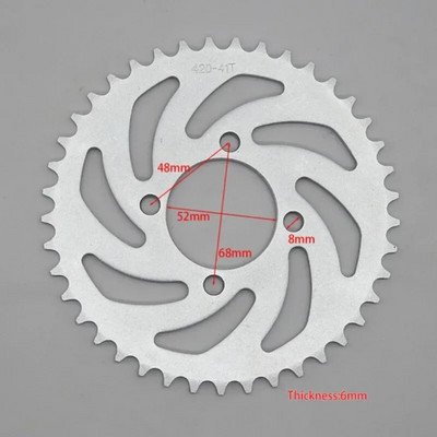Motociklu ķēde Kart Beach auto aksesuāri Apvidus auto Zobu rati 420 /428 zobu plāksne 428 pārnesums Daquan