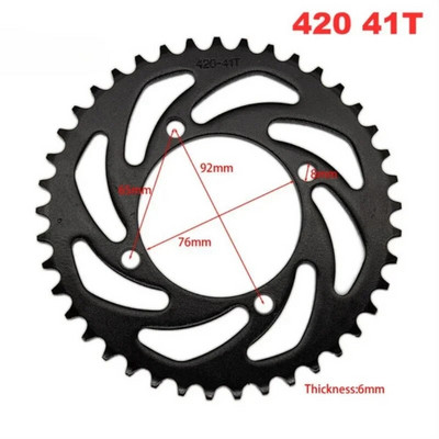 Motociklu ķēde Kart Beach auto aksesuāri Apvidus auto Zobu rati 420 /428 zobu plāksne 428 pārnesums Daquan