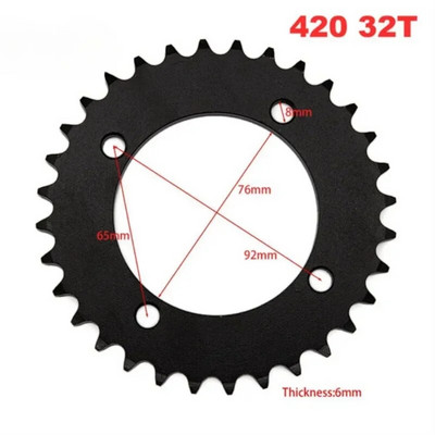 Motociklu ķēde Kart Beach auto aksesuāri Apvidus auto Zobu rati 420 /428 zobu plāksne 428 pārnesums Daquan