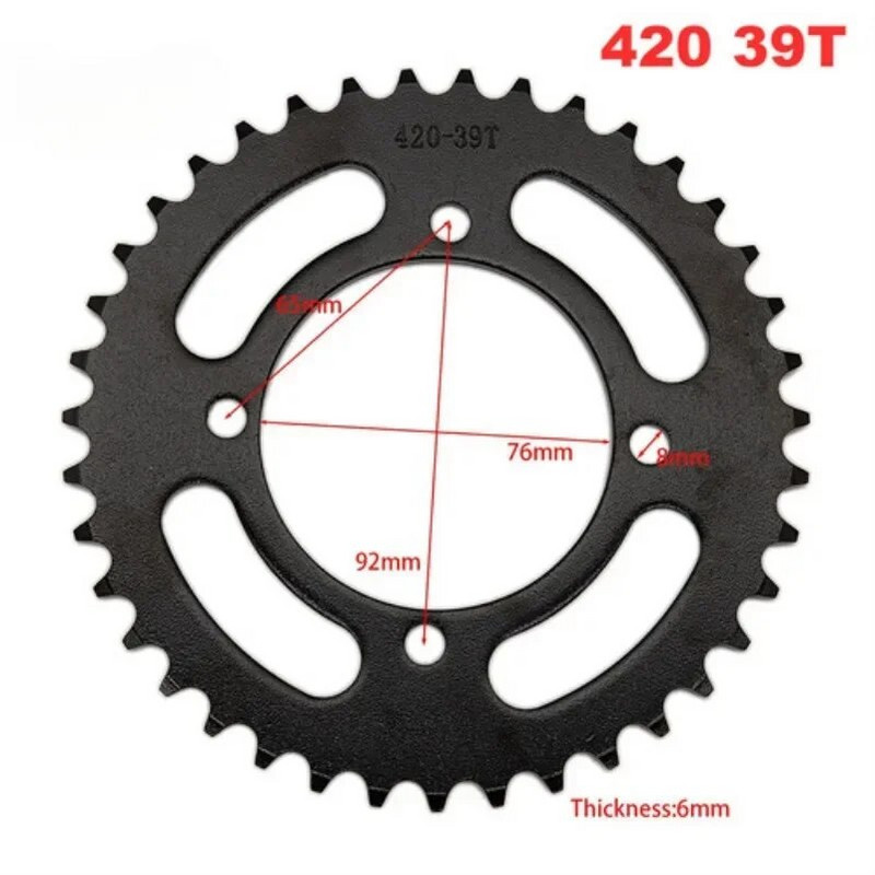 Motociklu ķēde Kart Beach auto aksesuāri Apvidus auto Zobu rati 420 /428 zobu plāksne 428 pārnesums Daquan