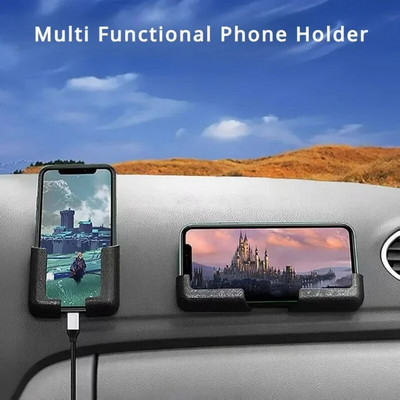 Нов многоцветен преносим държач за телефон за кола със залепващи универсални стойки за телефон за интериорни навигационни аксесоари за телефон в кола