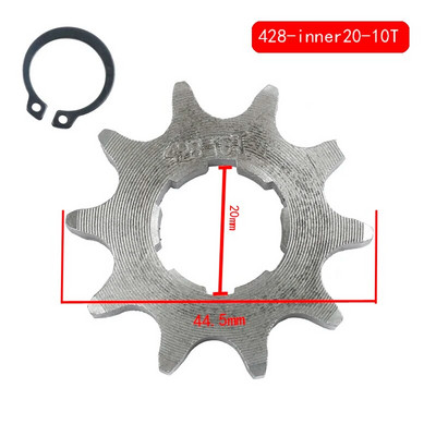 428# 17mm 20mm ketivedu 10/11/12/13/14 hammastega eesmine mootori ketiratas KAYO BSE SSR SDG Dirt Pit Bike ATV Quad osadele